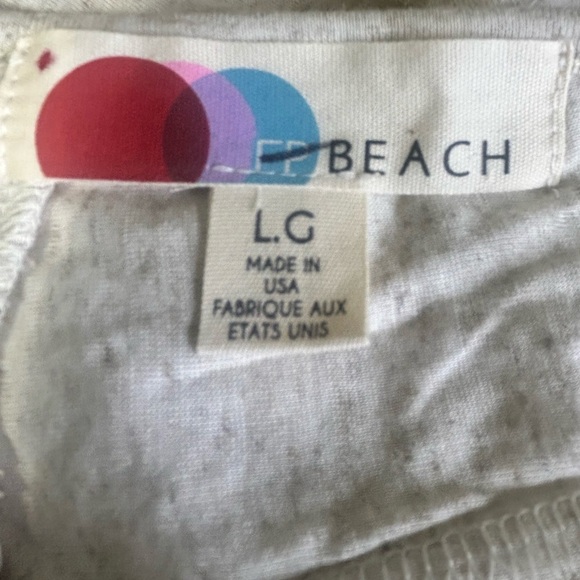 New Free People Tiered Dress Low Scoop Back Oversized Heathered Oatmeal - Picture 5 of 5